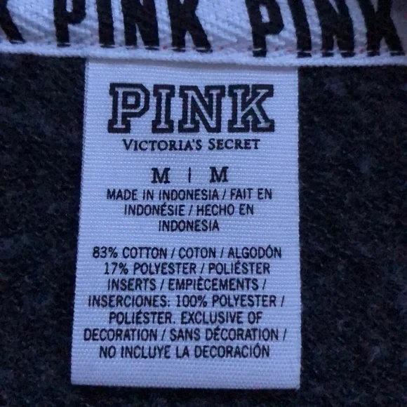 VS PINK Half Zip Hoodie Size Medium - Picture 6 of 6
